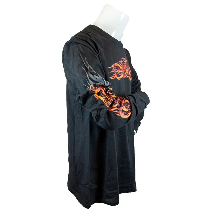 BOL Men's Flaming Bobber Motorcycle Long Sleeve Shirt Men's Shirts & Tees Boutique of Leathers/Open Road