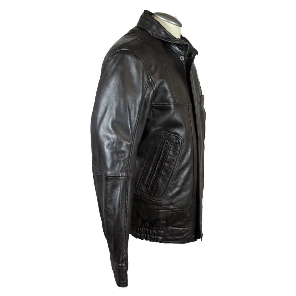 BOL Men's Full Zip Leather Bomber Jacket Men's Leather Jackets Boutique of Leathers/Open Road