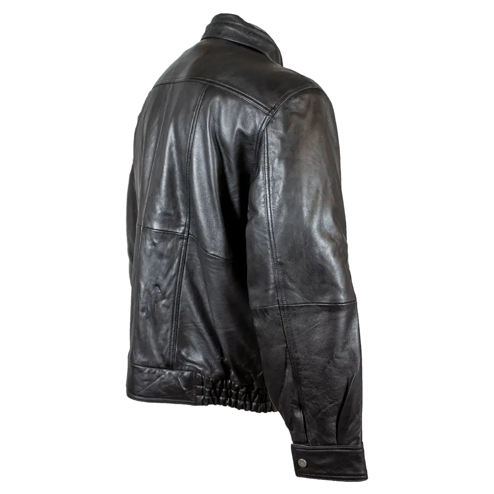 BOL Men's Full Zip Leather Bomber Jacket Men's Leather Jackets Boutique of Leathers/Open Road