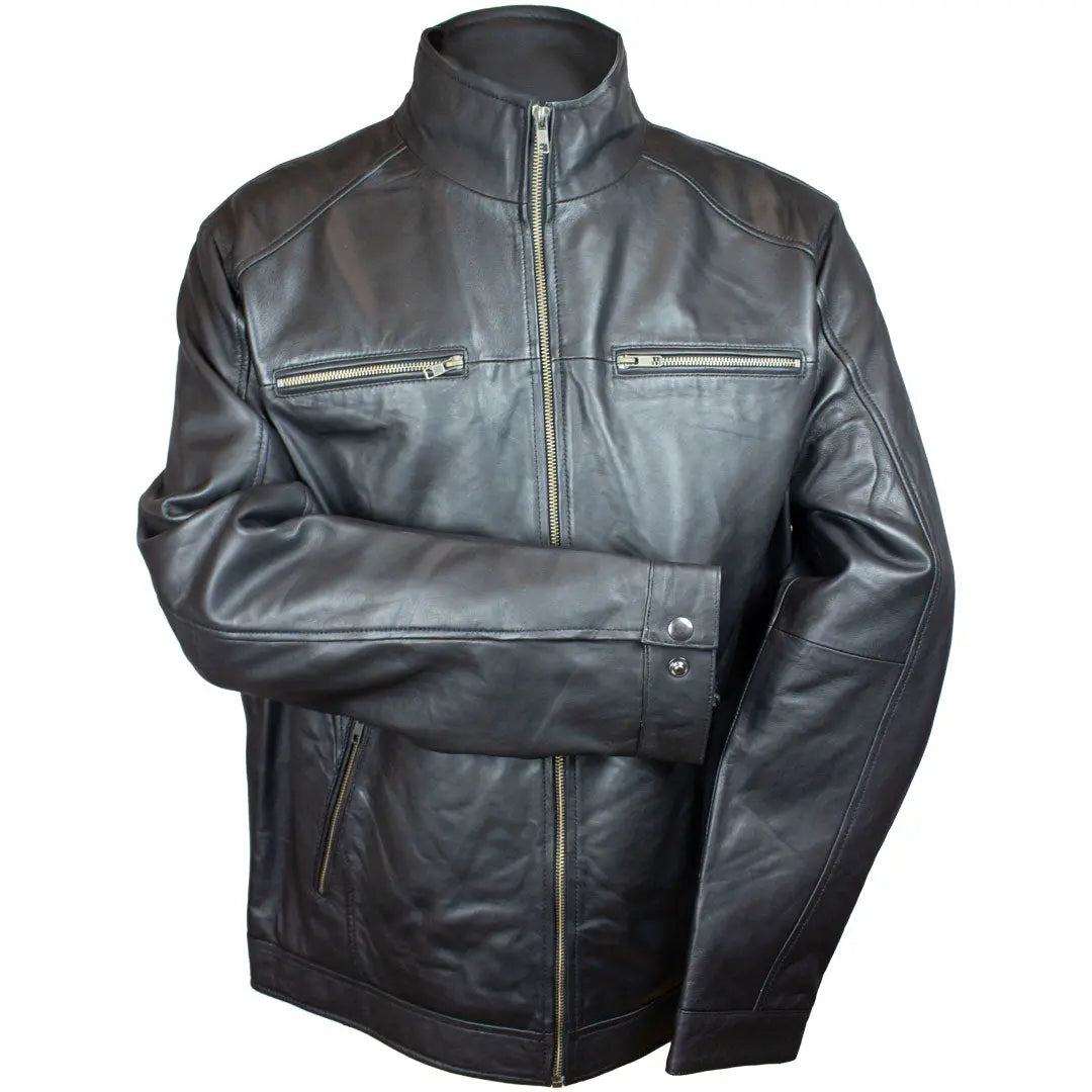 BOL Men's Gen Bomber Lambskin Leather Jacket Men's Leather Jackets Boutique of Leathers/Open Road