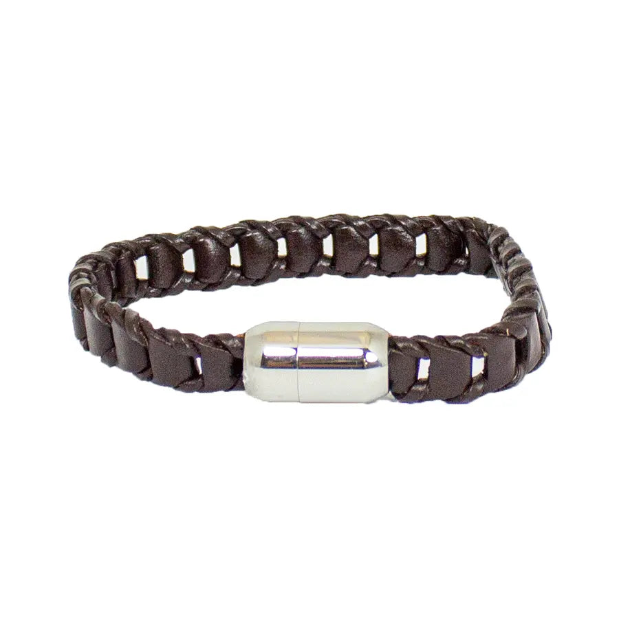 BOL Men's Leather Braided Bracelet Men's Jewelry Boutique of Leathers/Open Road