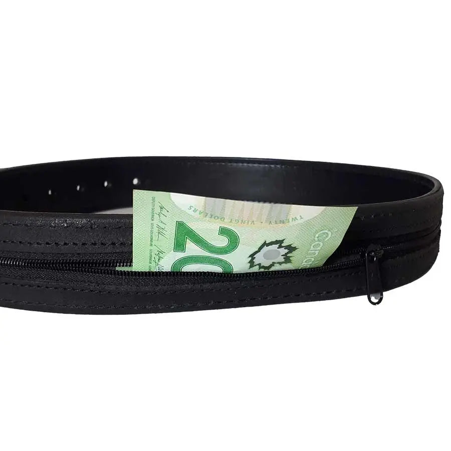 BOL Men's Leather Removable Buckle Money Belt - Boutique of Leathers/Open Road