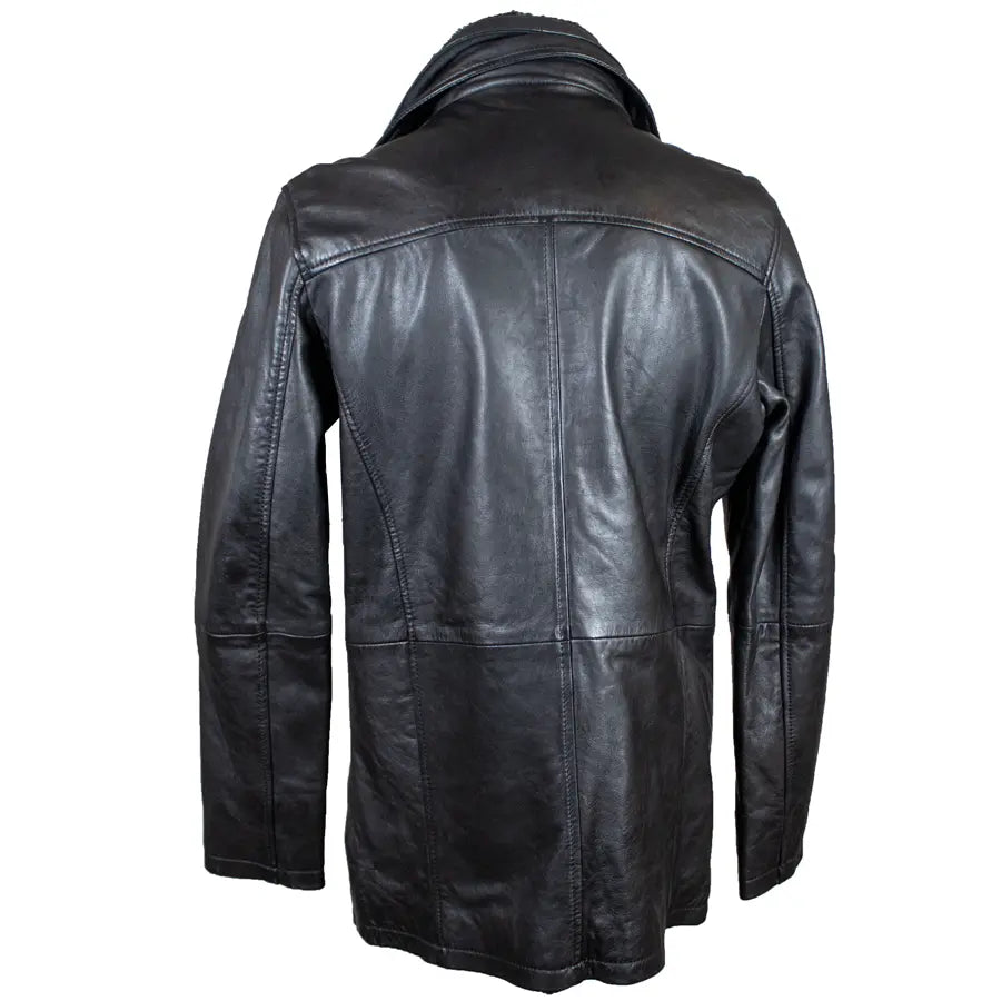 BOL Men's Long Leather Car Coat Men's Leather Jackets Boutique of Leathers/Open Road