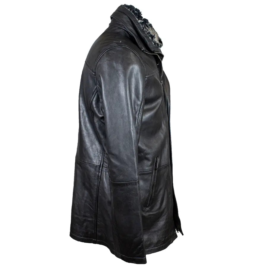BOL Men's Long Leather Car Coat Men's Leather Jackets Boutique of Leathers/Open Road