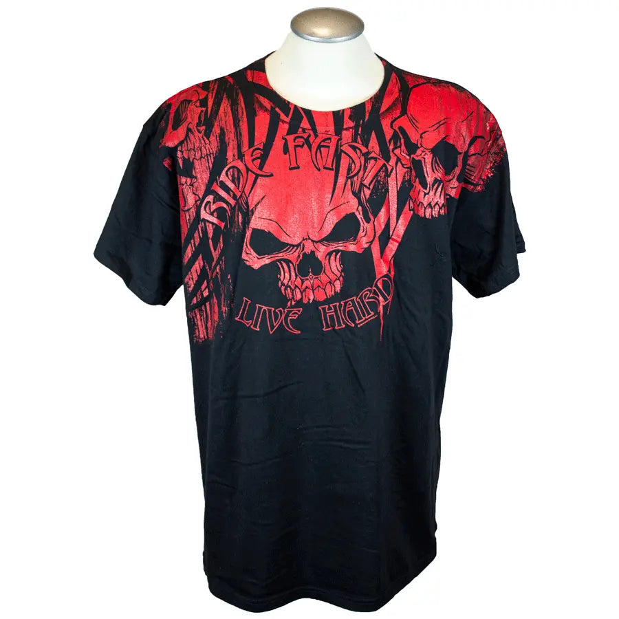 BOL Men's Over The Top Skull T-Shirt - Boutique of Leathers/Open Road