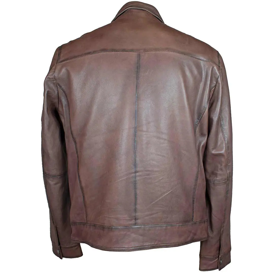 BOL Men's Quantum Classic Zip-up Leather Jacket Men's Leather Jackets Boutique of Leathers/Open Road