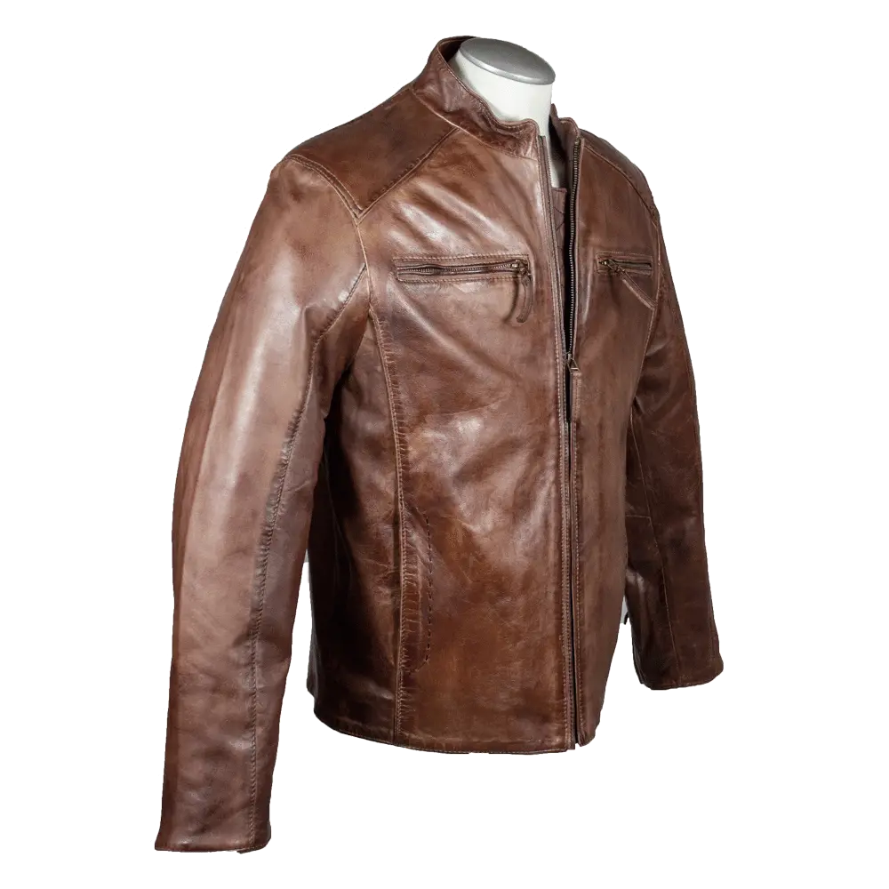 BOL Men's Racer Leather Jacket Men's Leather Jackets Boutique of Leathers/Open Road