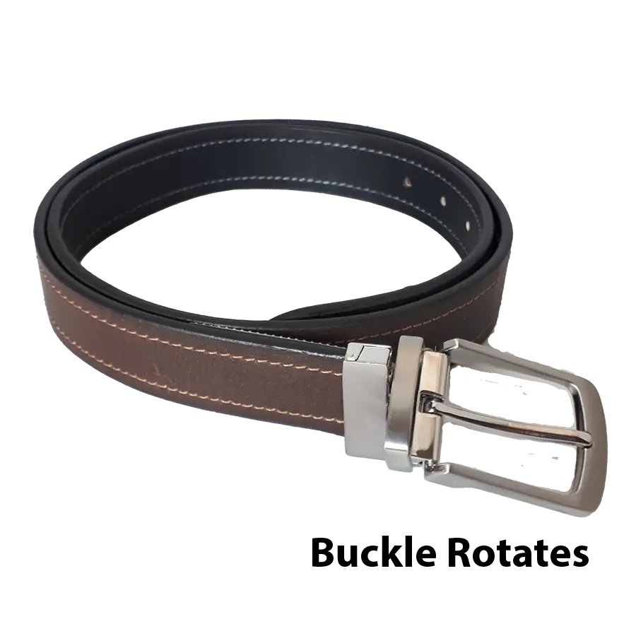 BOL Men's Reversible Leather Belt - Boutique of Leathers/Open Road