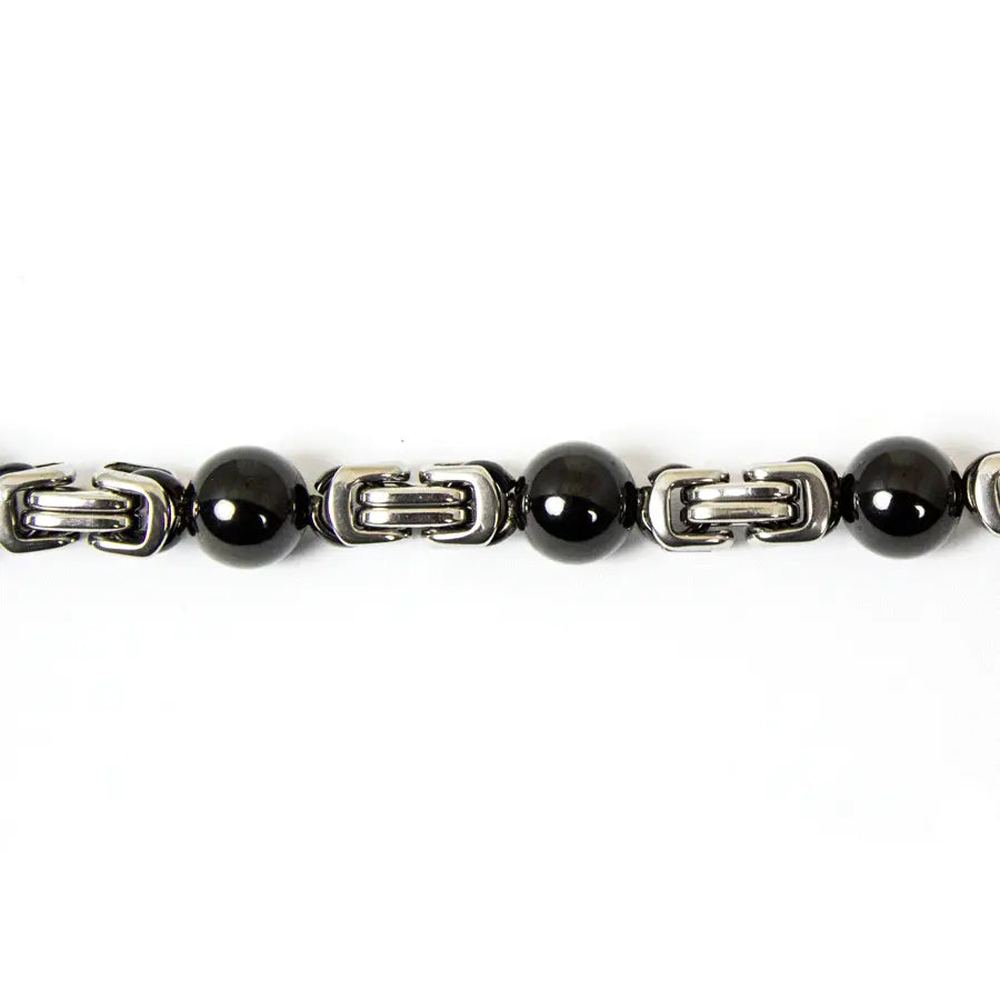 BOL Men's Stainless Steel Beaded Bracelet Men's Jewelry Boutique of Leathers/Open Road