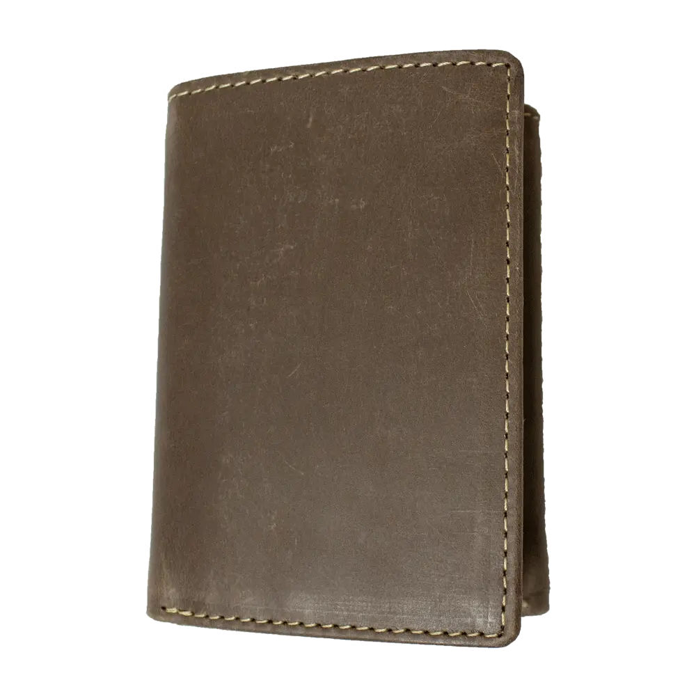 BOL Men's Trifold Leather Flip-up Wallet - Boutique of Leathers/Open Road