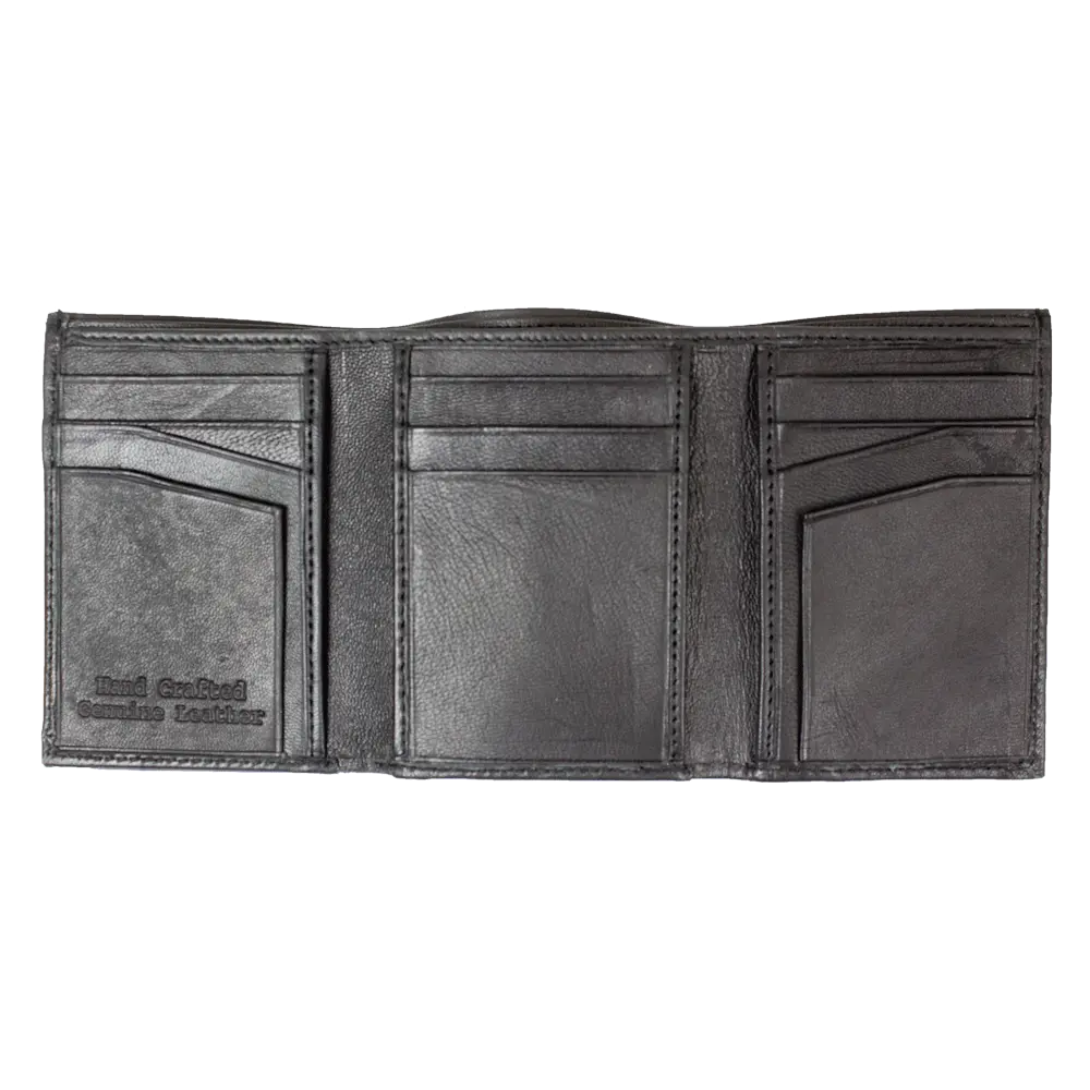 BOL Men's Trifold Leather Wallet Men's Wallets Boutique of Leathers/Open Road