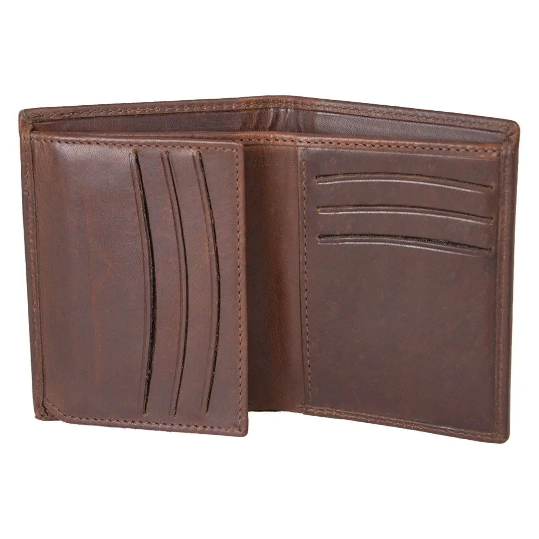 BOL Men's Vintage International Tri-Fold Leather Wallet Men's Wallets Boutique of Leathers/Open Road