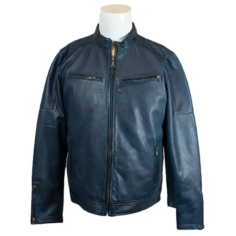 BOL Men's Waxed Sheep Prime Leather Jacket Men's Leather Jackets Boutique of Leathers/Open Road