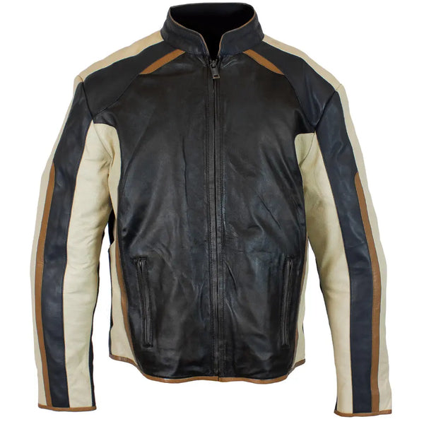 BOL Men's Zip-Up Lamb Leather Jacket - Boutique of Leathers/Open Road