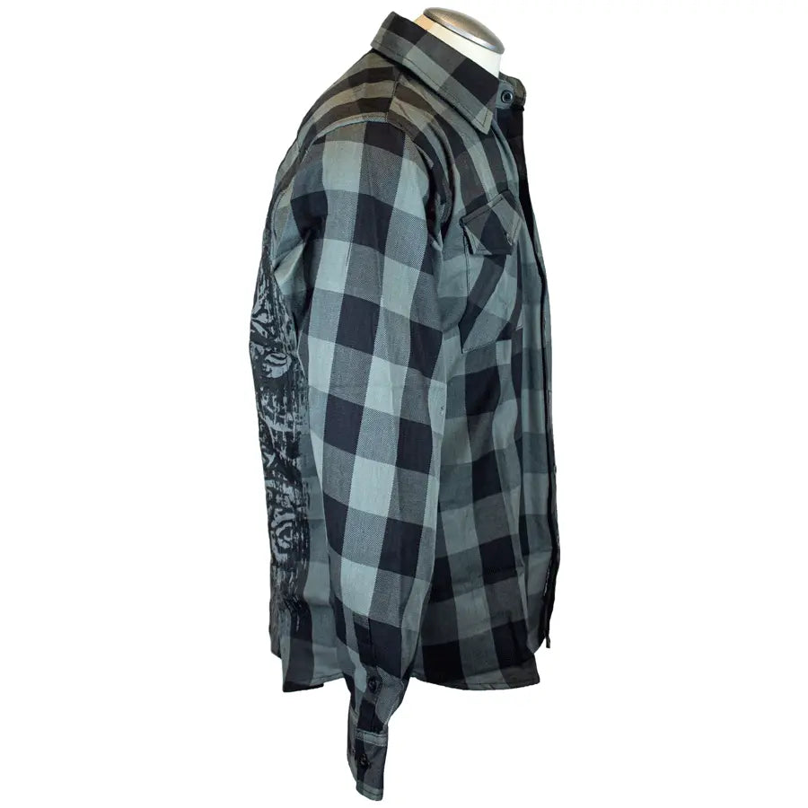 BOL Men's 'Grave Rub' Flannel Long Sleeve Shirt Men's Shirts & Tees Boutique of Leathers/Open Road