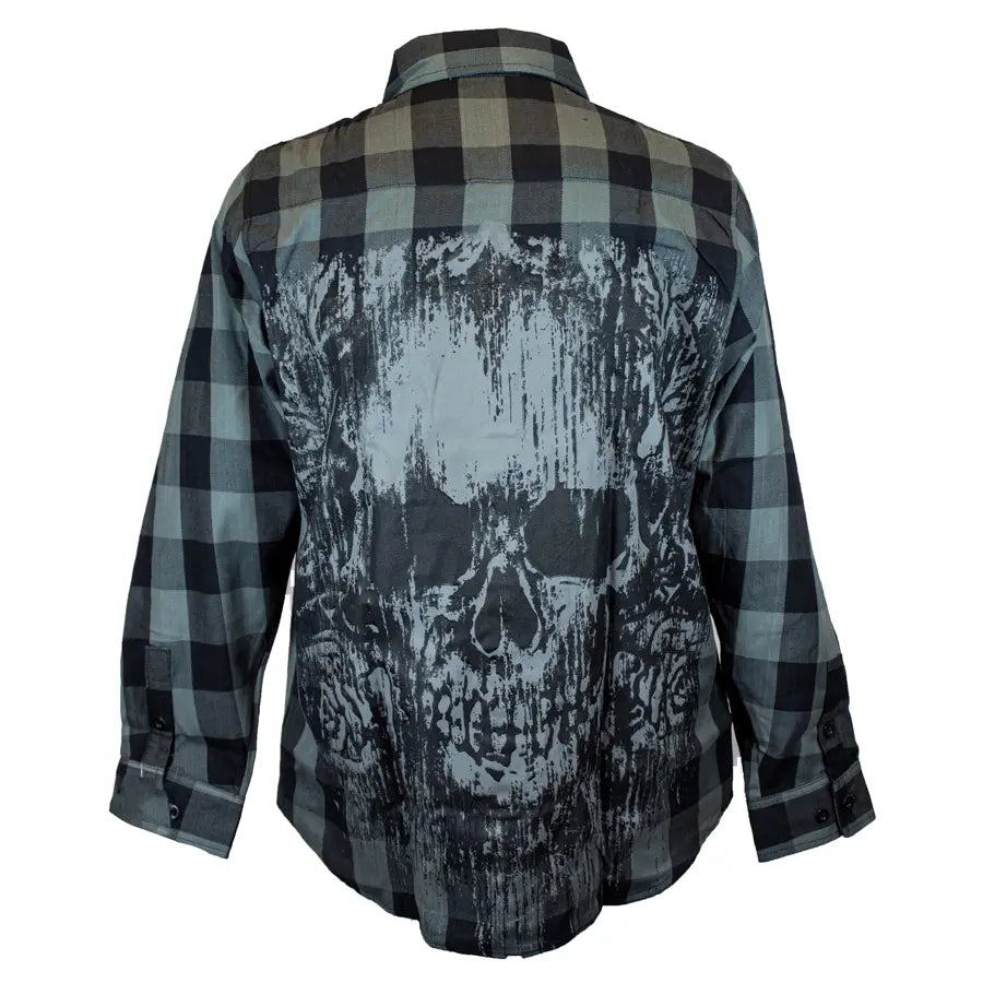 BOL Men's 'Grave Rub' Flannel Long Sleeve Shirt Men's Shirts & Tees Boutique of Leathers/Open Road