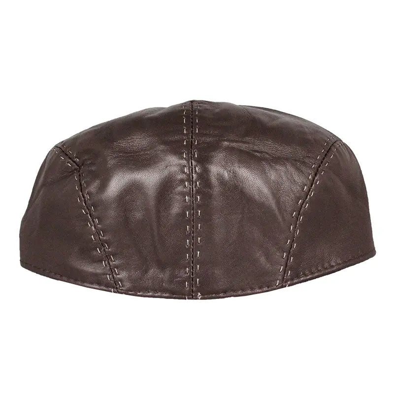 BOL Stitch Accent Leather London Flat Cap - Boutique of Leathers/Open Road