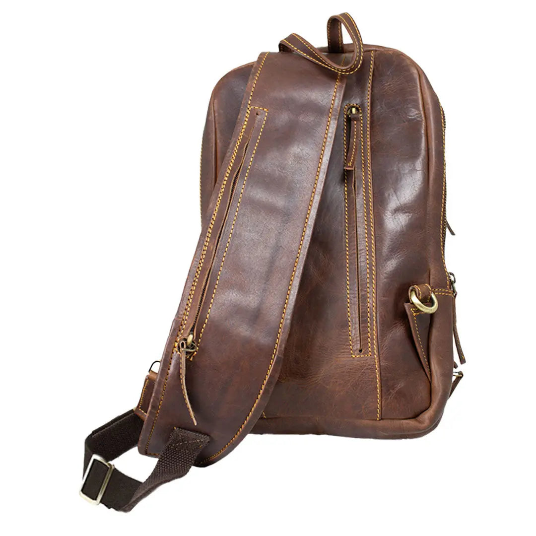 BOL Vintage Leather Crossbody Casual Daypack Backpacks & Messenger Bags Boutique of Leathers/Open Road