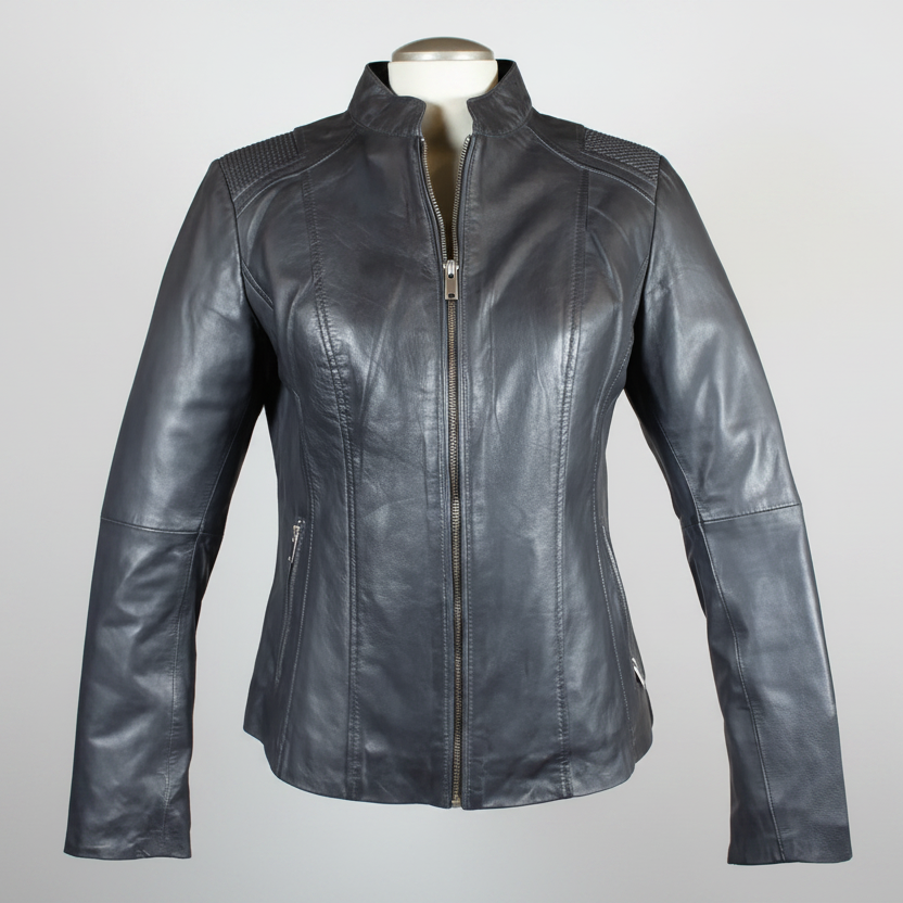 BOL Women's Basket Weave Accent Leather Jacket Women's Coats & Jackets Boutique of Leathers/Open Road