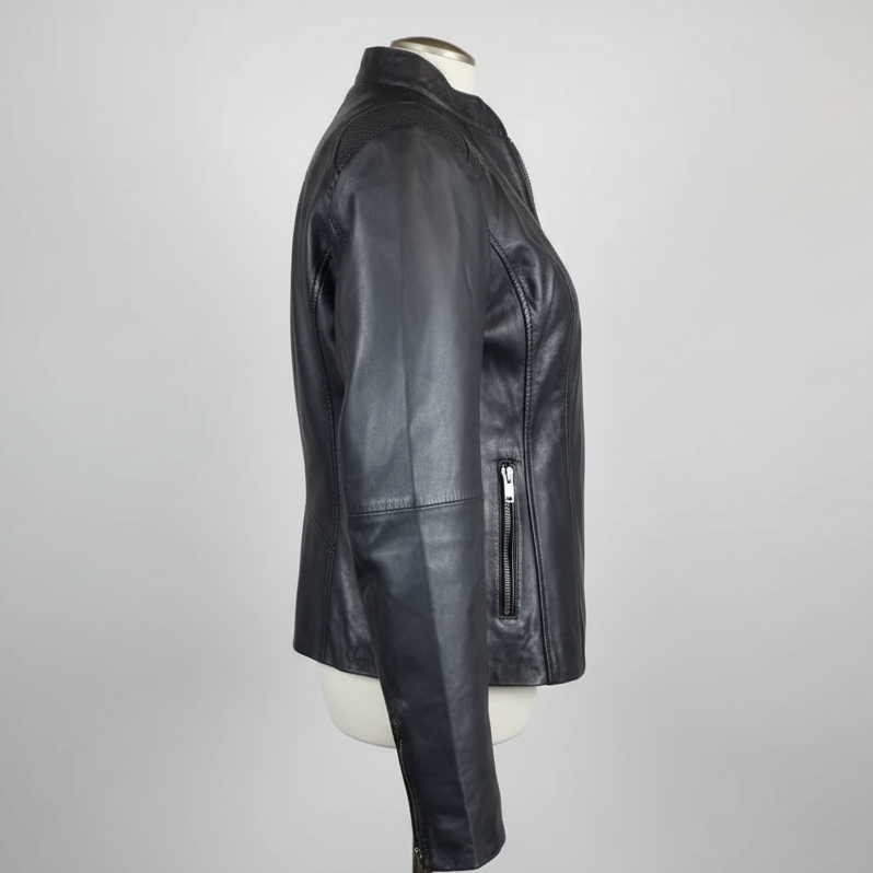 BOL Women's Basket Weave Accent Leather Jacket Women's Coats & Jackets Boutique of Leathers/Open Road