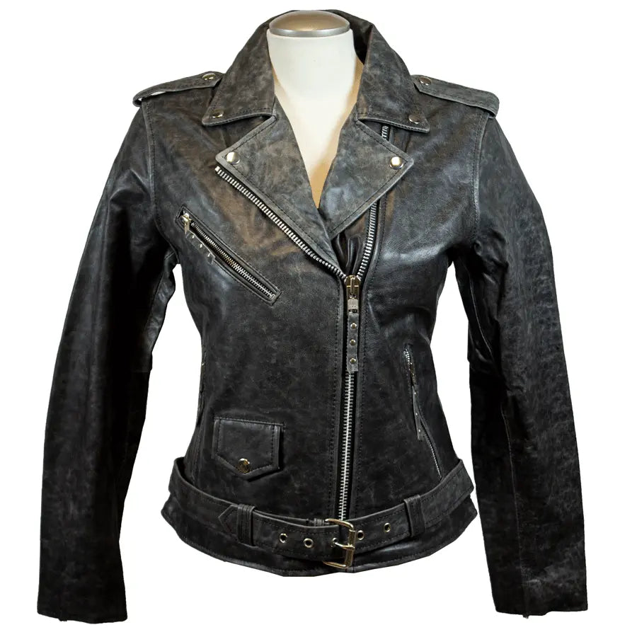 BOL Women's Biker Style Leather Jacket Boutique of Leathers/Open