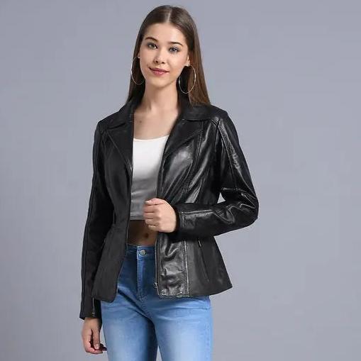 BOL Women's Classic Open Collar Leather Jacket Women's Coats & Jackets Boutique of Leathers/Open Road