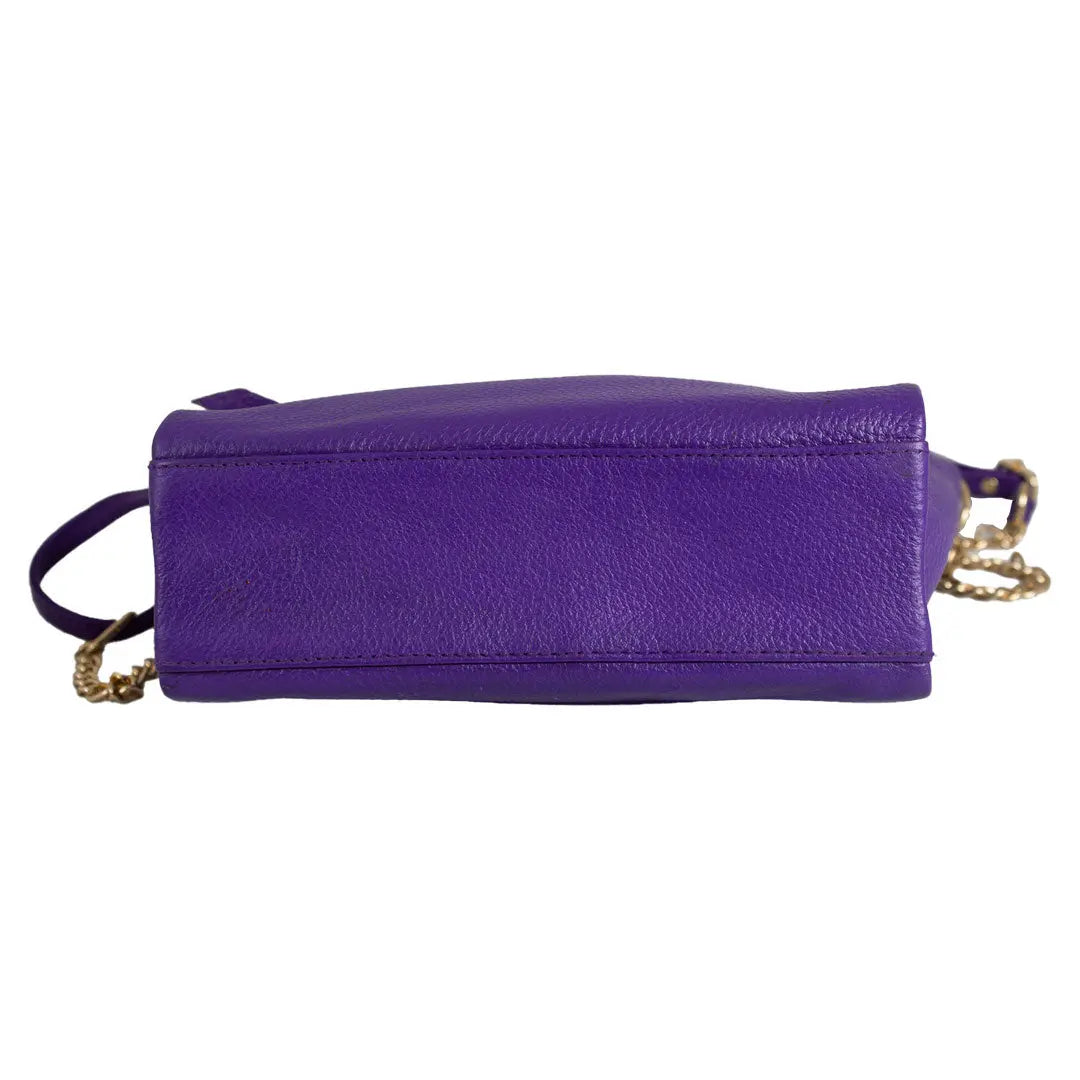 Purple leather handbags for sale best sale