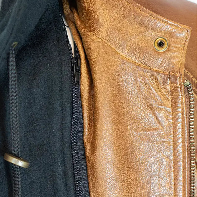 BOL Women's Detachable Hooded Leather Jacket Women's Coats & Jackets Boutique of Leathers/Open Road