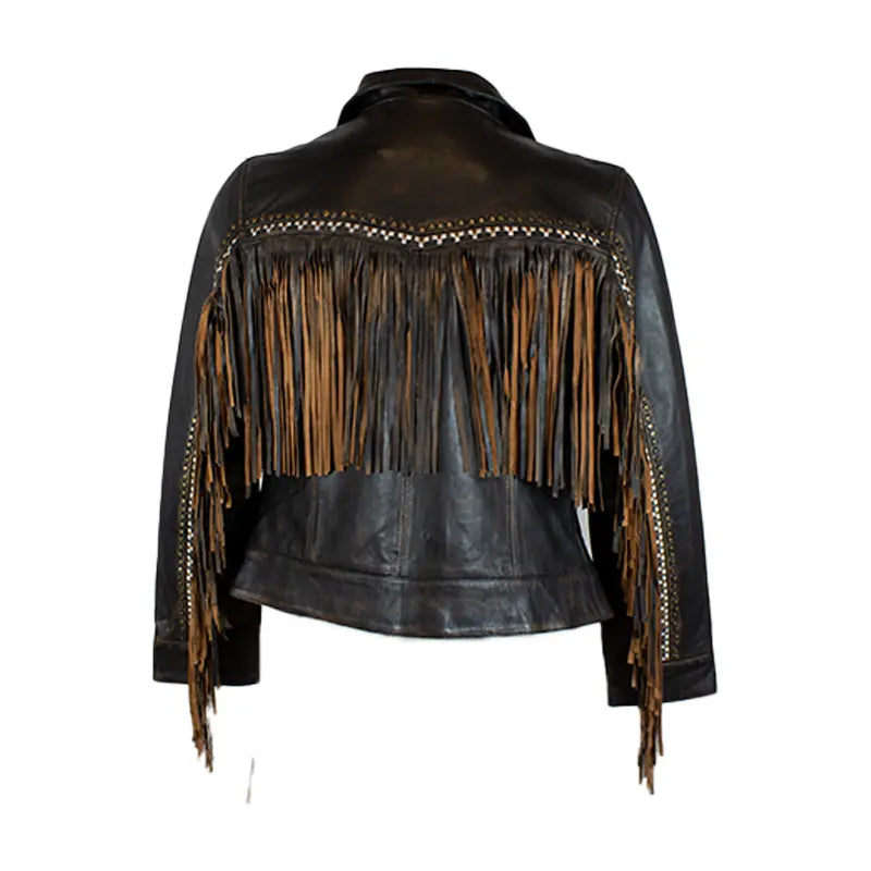 BOL Women's Fringed Western Button up Jacket Women's Coats & Jackets Boutique of Leathers/Open Road