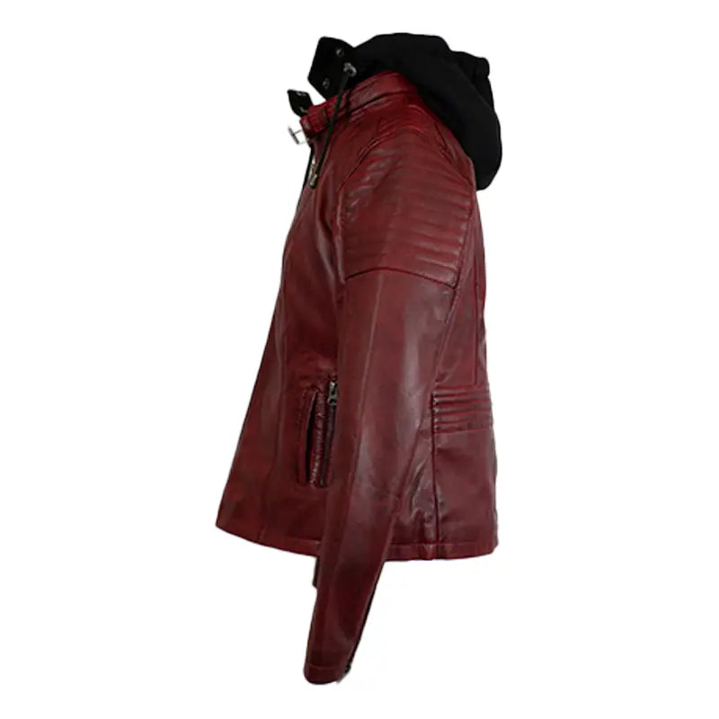 BOL Women's Hooded Leather Jacket Women's Coats & Jackets Boutique of Leathers/Open Road