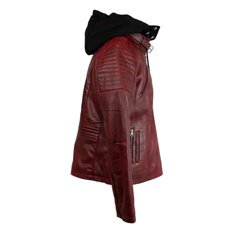 BOL Women's Hooded Leather Jacket Women's Coats & Jackets Boutique of Leathers/Open Road