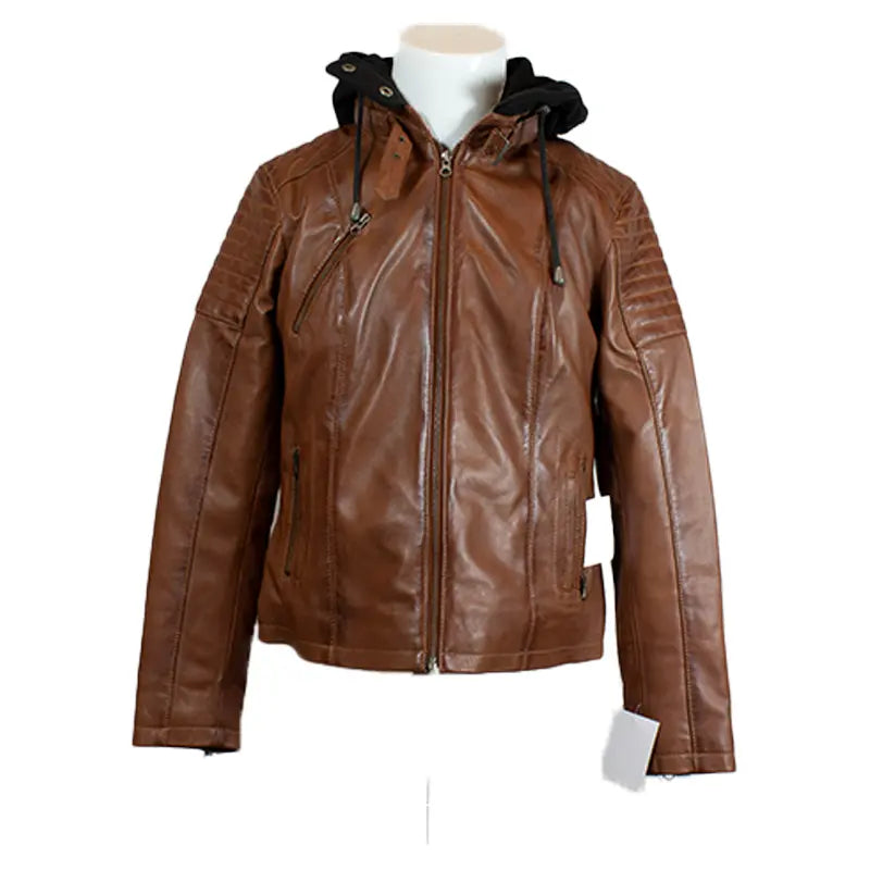 BOL Women's Hooded Leather Jacket Women's Coats & Jackets Boutique of Leathers/Open Road