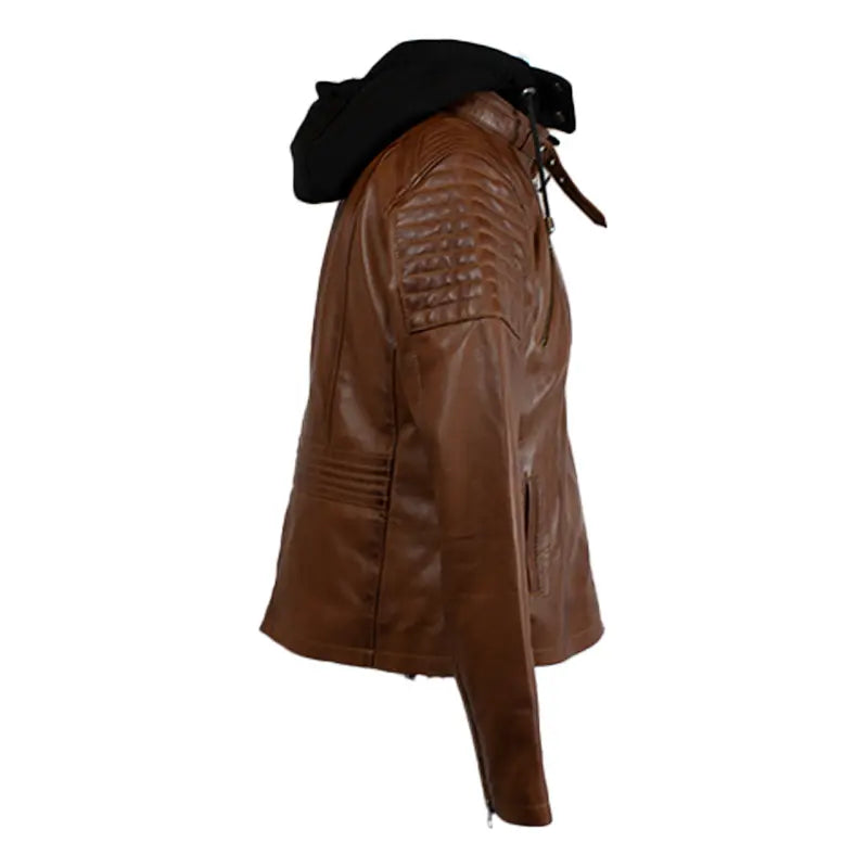 BOL Women's Hooded Leather Jacket Women's Coats & Jackets Boutique of Leathers/Open Road