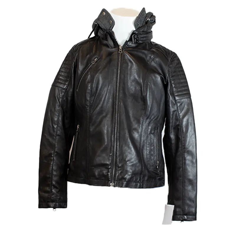 BOL Women's Hooded Leather Jacket Women's Coats & Jackets Boutique of Leathers/Open Road