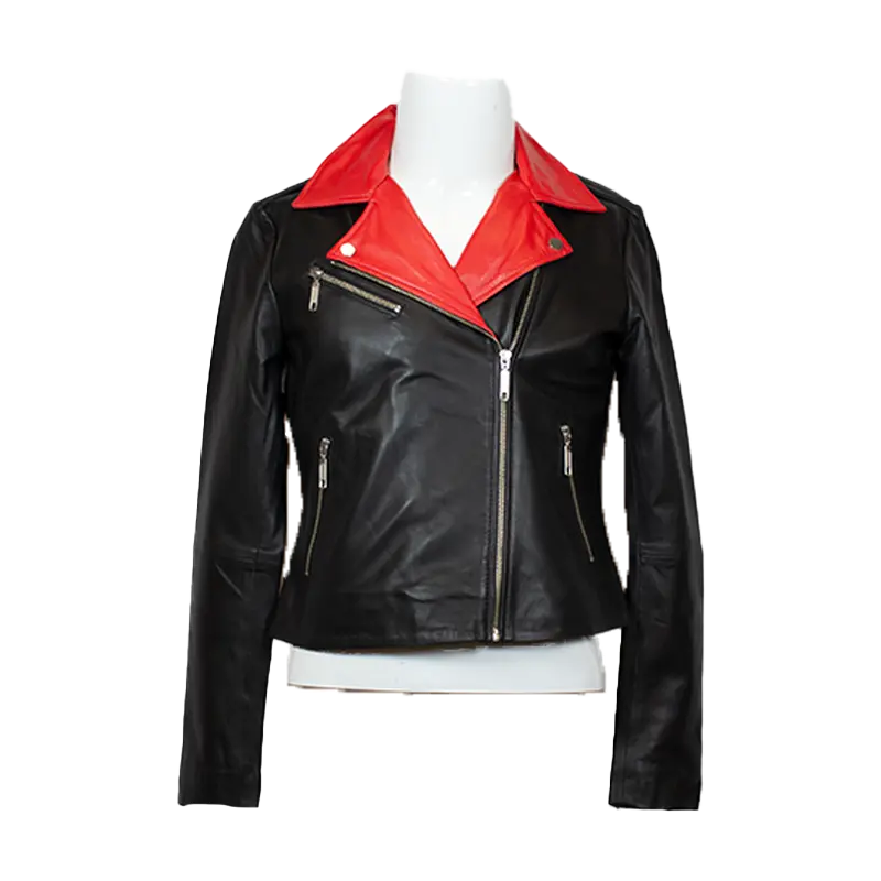 Jacket for women red Black motorcycle W store