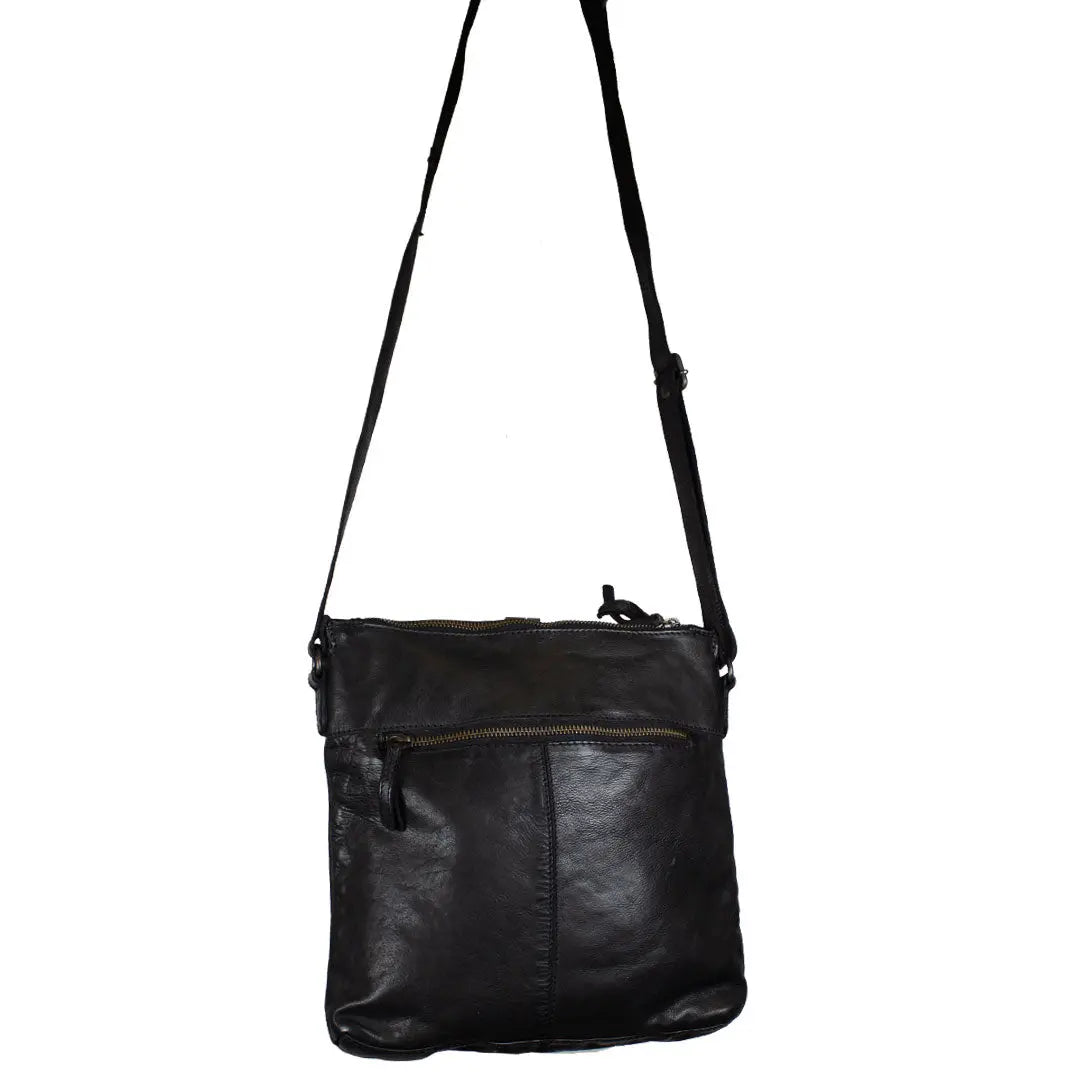 BOL Women's Leather Crossbody with Zig-Zag Studs Handbag Handbags & Purses Boutique of Leathers/Open Road
