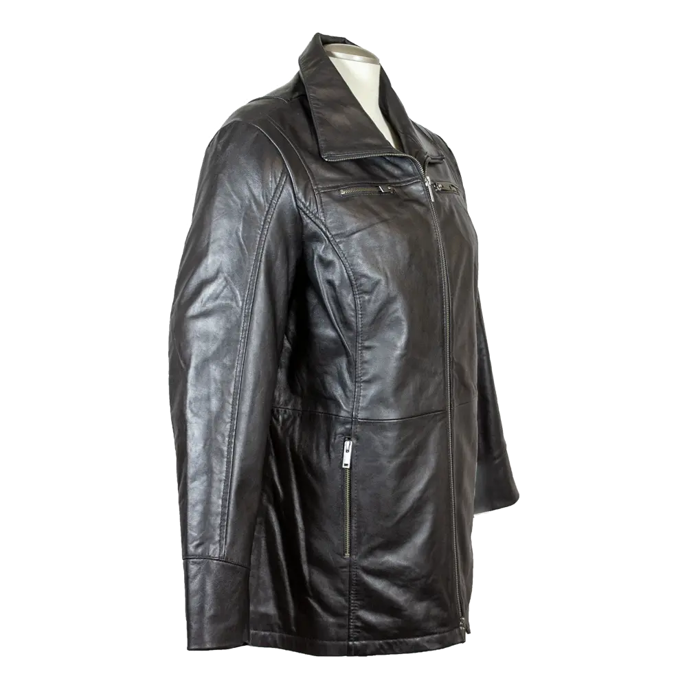 BOL Women's Long Zip Up Leather Jacket Women's Coats & Jackets Boutique of Leathers/Open Road