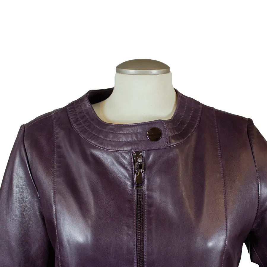 BOL Women's Plus Size Snap Collar Leather Jacket Women's Coats & Jackets Boutique of Leathers/Open Road