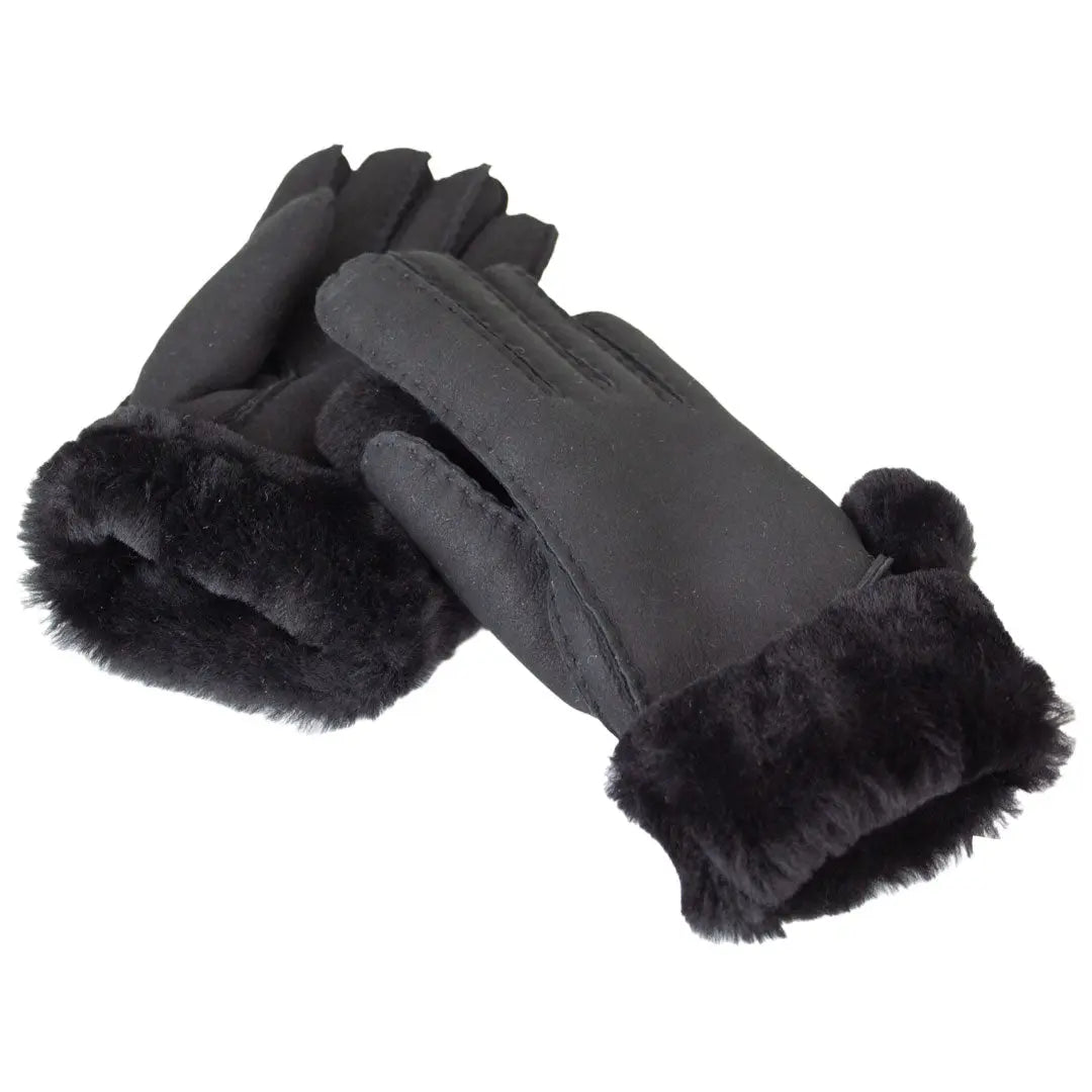 BOL Women's Pompom Hand Stitched Merino Sheepskin Gloves Gloves and Mittens Boutique of Leathers/Open Road