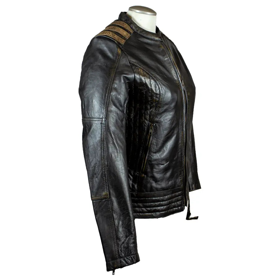 BOL Women's Racer Style Leather Jacket Women's Coats & Jackets Boutique of Leathers/Open Road