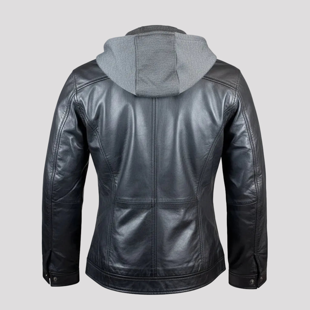 BOL Women's Removable Hood Leather Jacket Women's Coats & Jackets Boutique of Leathers/Open Road
