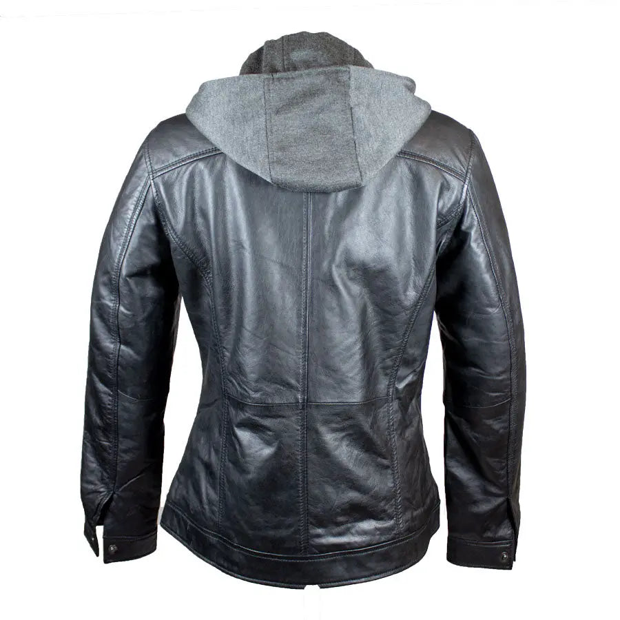 BOL Women's Removable Hood Leather Jacket Women's Coats & Jackets Boutique of Leathers/Open Road