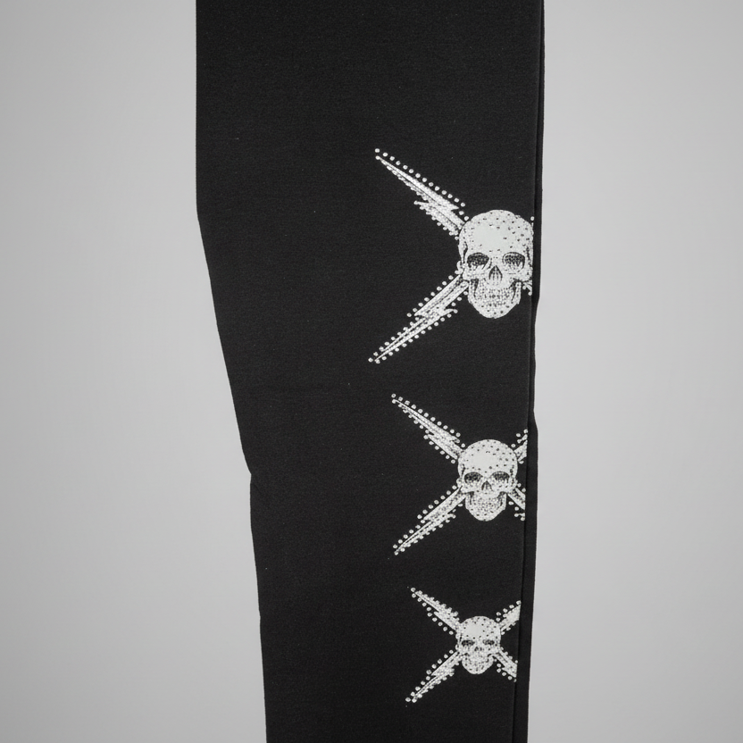 BOL Women's Rhinestone Skull Leggings Women's Pants Boutique of Leathers/Open Road