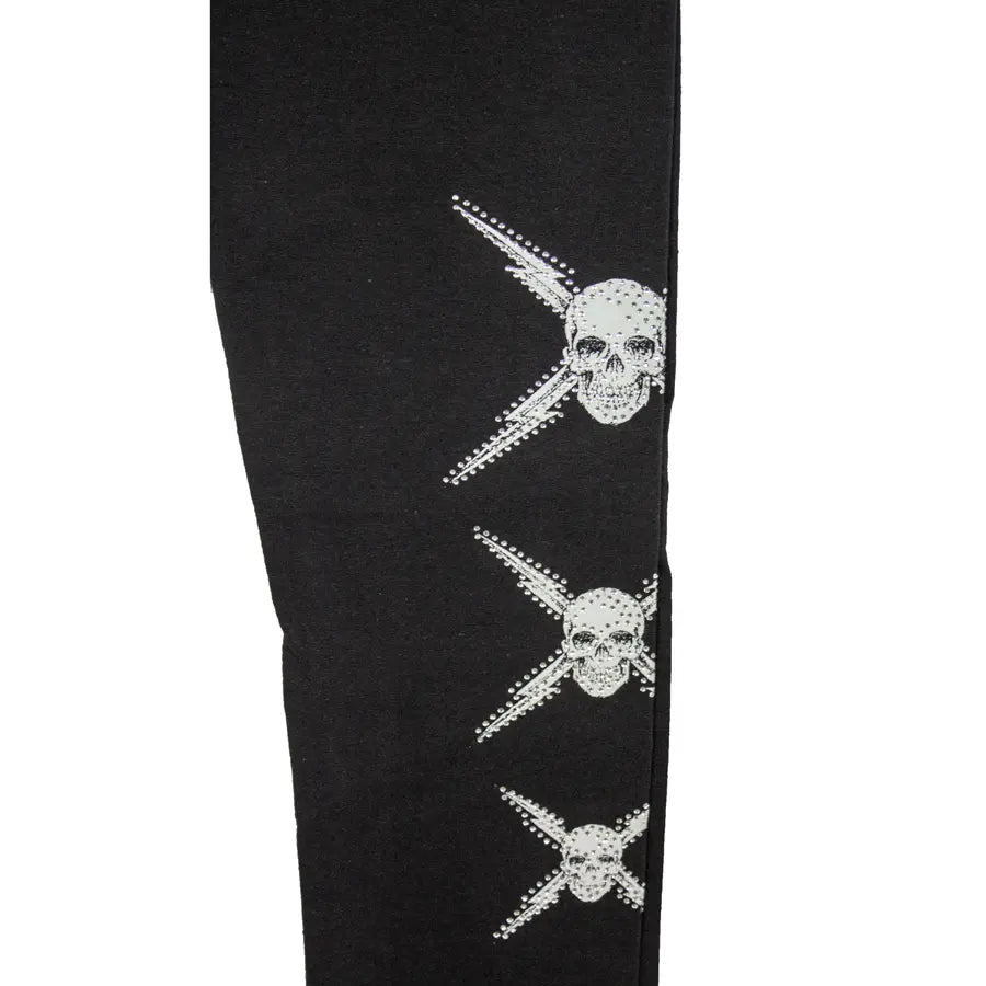 BOL Women's Rhinestone Skull Leggings Women's Pants Boutique of Leathers/Open Road