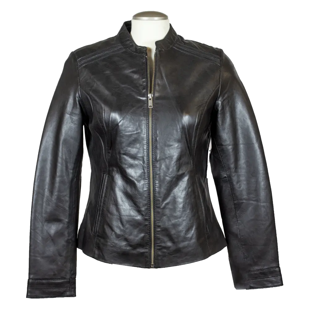 BOL Women's Round Collar Leather Jacket Women's Coats & Jackets Boutique of Leathers/Open Road