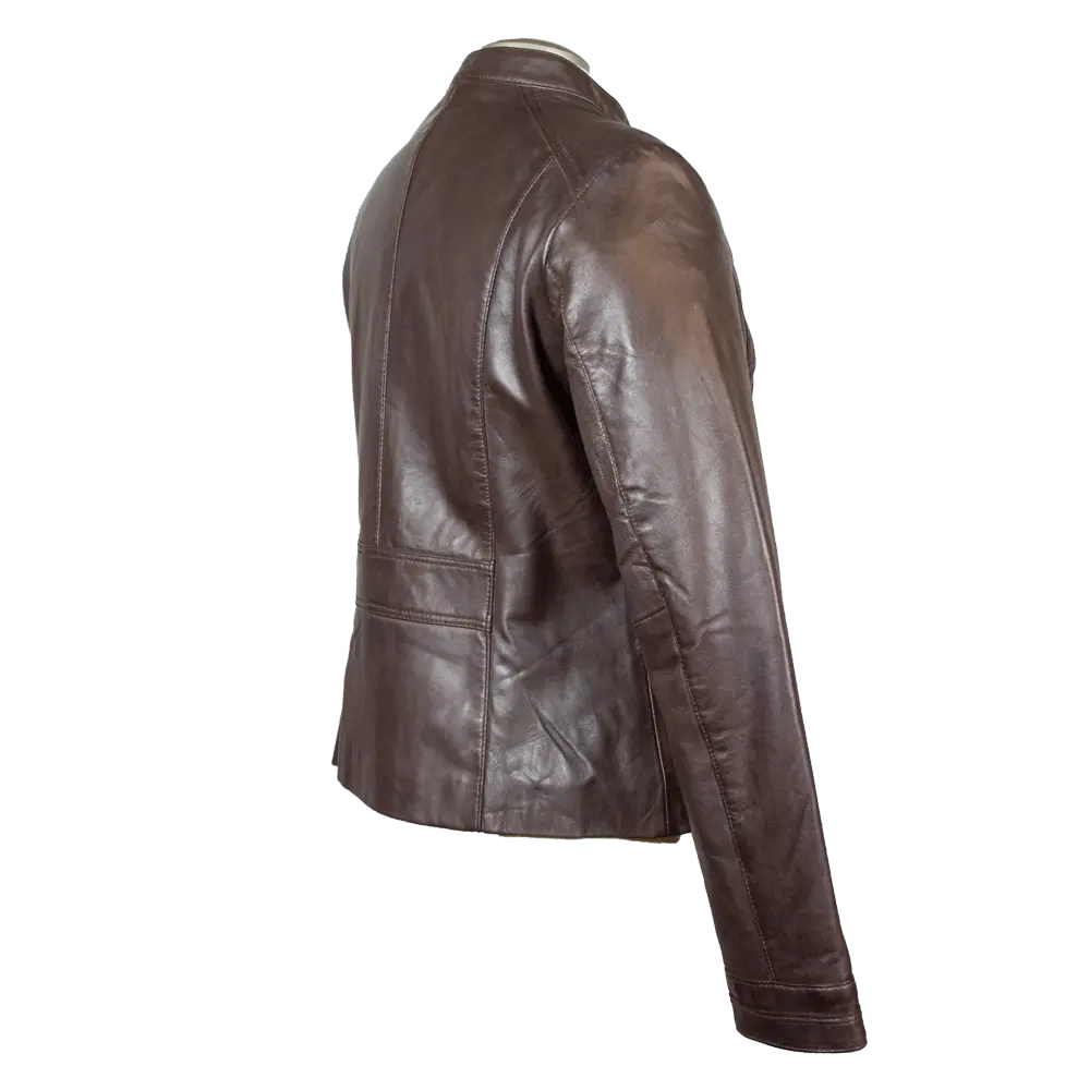 BOL Women's Round Collar Leather Jacket Women's Coats & Jackets Boutique of Leathers/Open Road