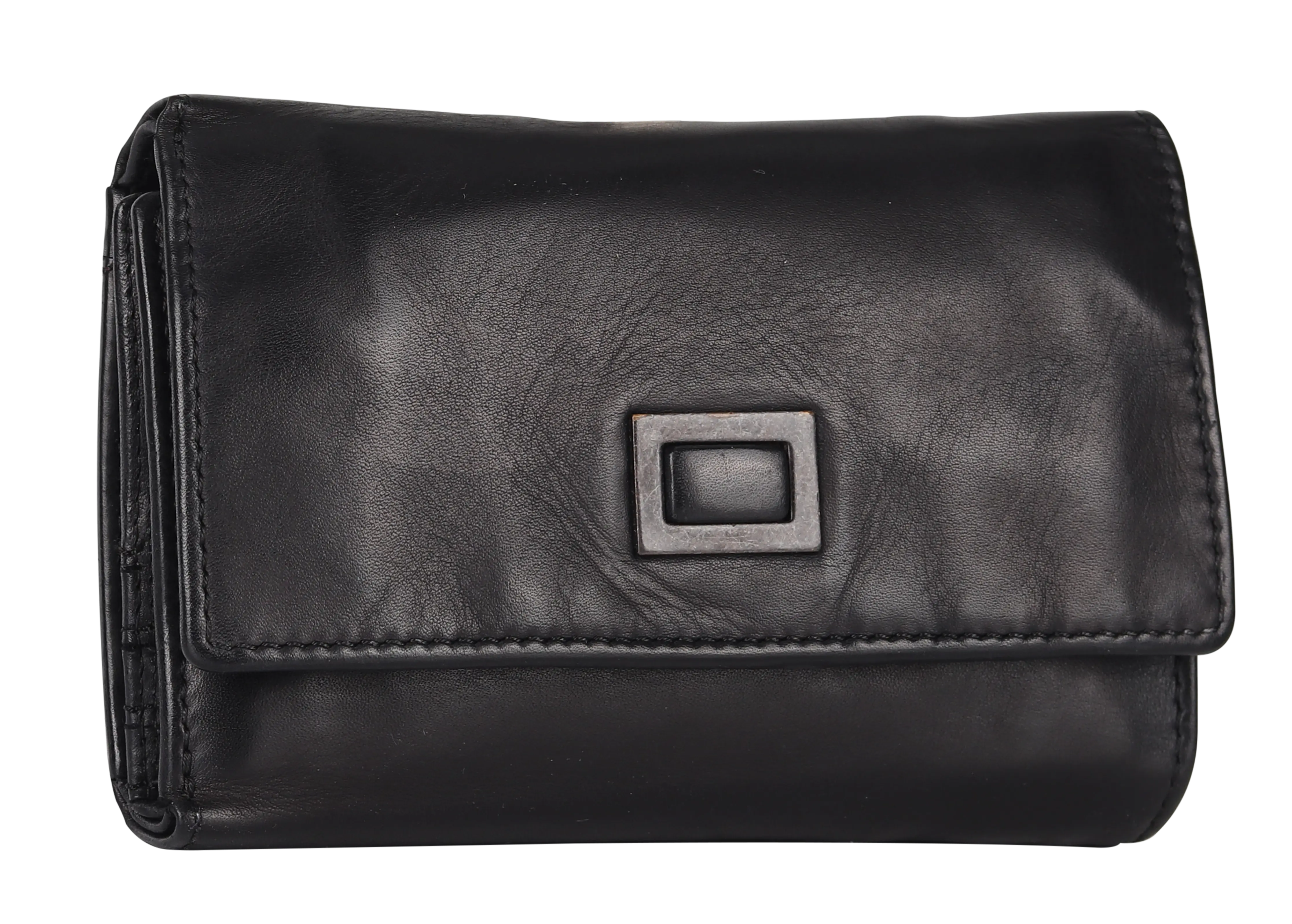 BOL Women's Square Tab Leather Wallet Women's Wallets Boutique of Leathers/Open Road