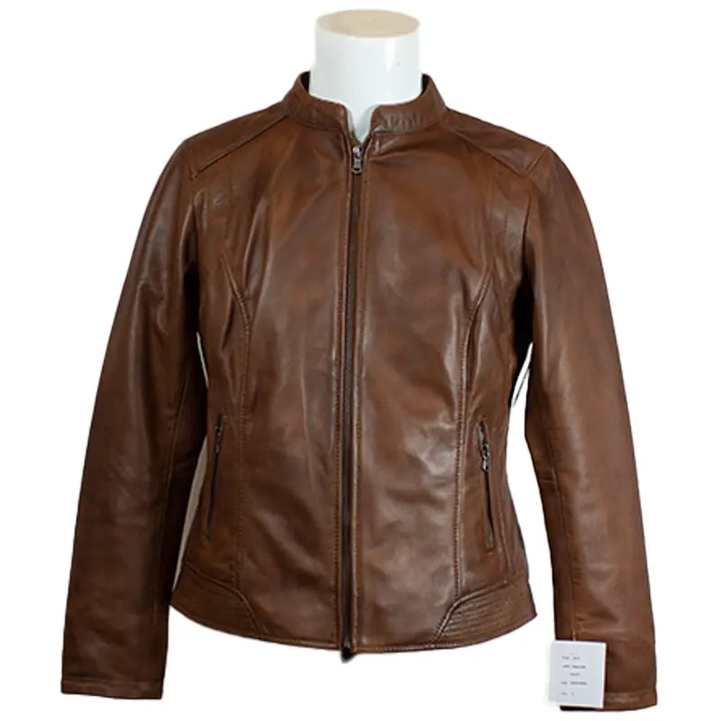 BOL Women's Waxed Sheep Leather Jacket Women's Coats & Jackets Boutique of Leathers/Open Road