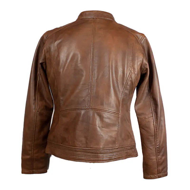 BOL Women's Waxed Sheep Leather Jacket Women's Coats & Jackets Boutique of Leathers/Open Road