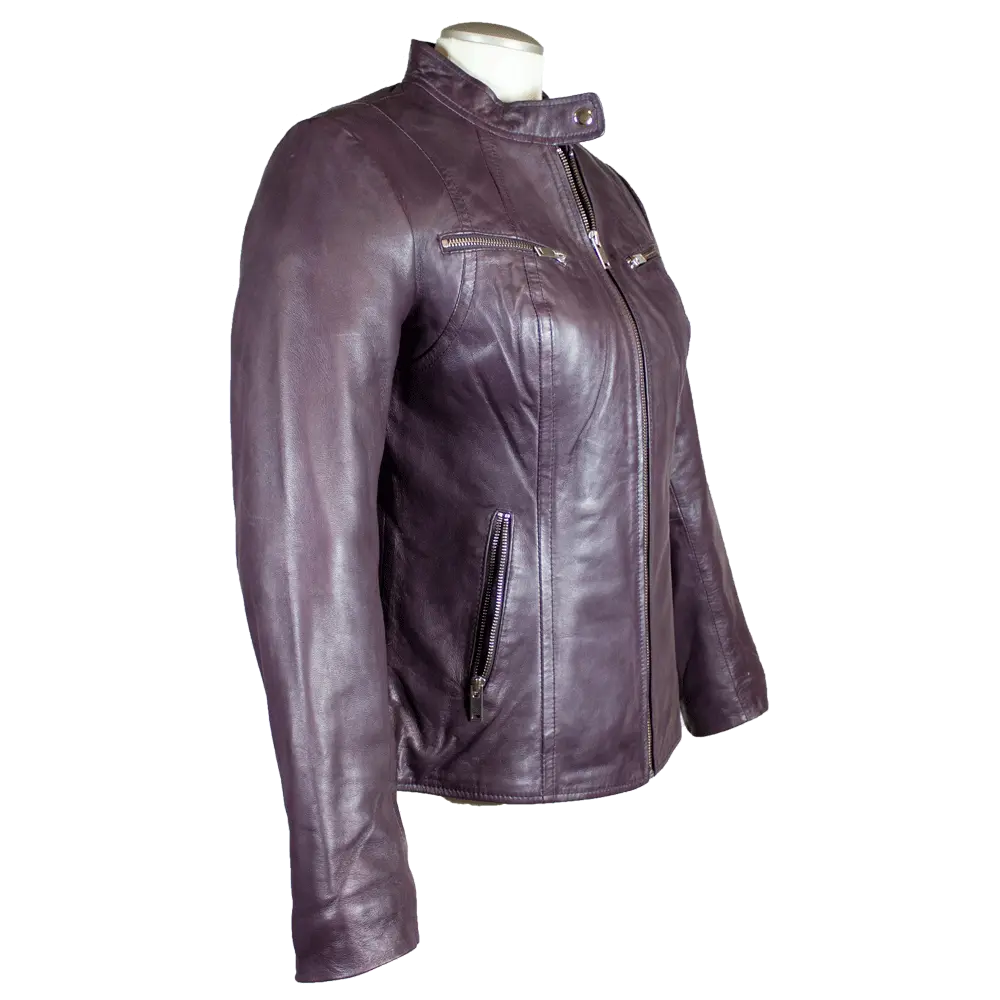 BOL Women's Zip Pocket Leather Jacket Women's Coats & Jackets Boutique of Leathers/Open Road